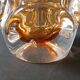 Amber glass vase design Jan Beranek vintage