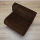 Brown armchair, Italian design, 1970s, made in Italy