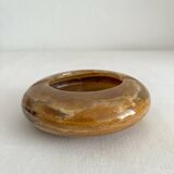 Vintage round alabaster or onyx ashtray