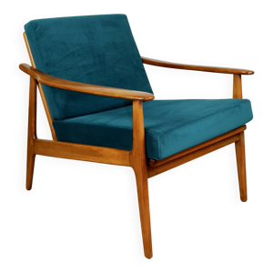 Fauteuil danois vintage - tissu