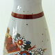 Far Eastern porcelain sake service consisting of a carafon and six cups