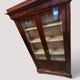 Antique mahogany veneer display cabinet from the 19th century - Louis Philippe style