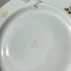 6 flat plates porcelain Limoges golden white