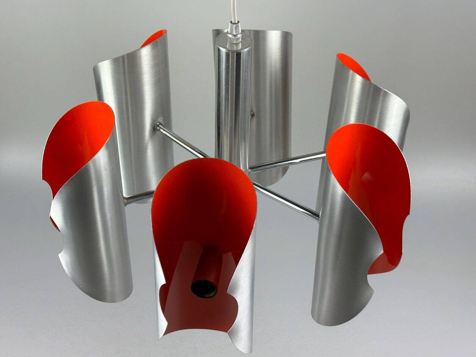 60s 70s 6-flame Sputnik candlestick metal chrome space age design