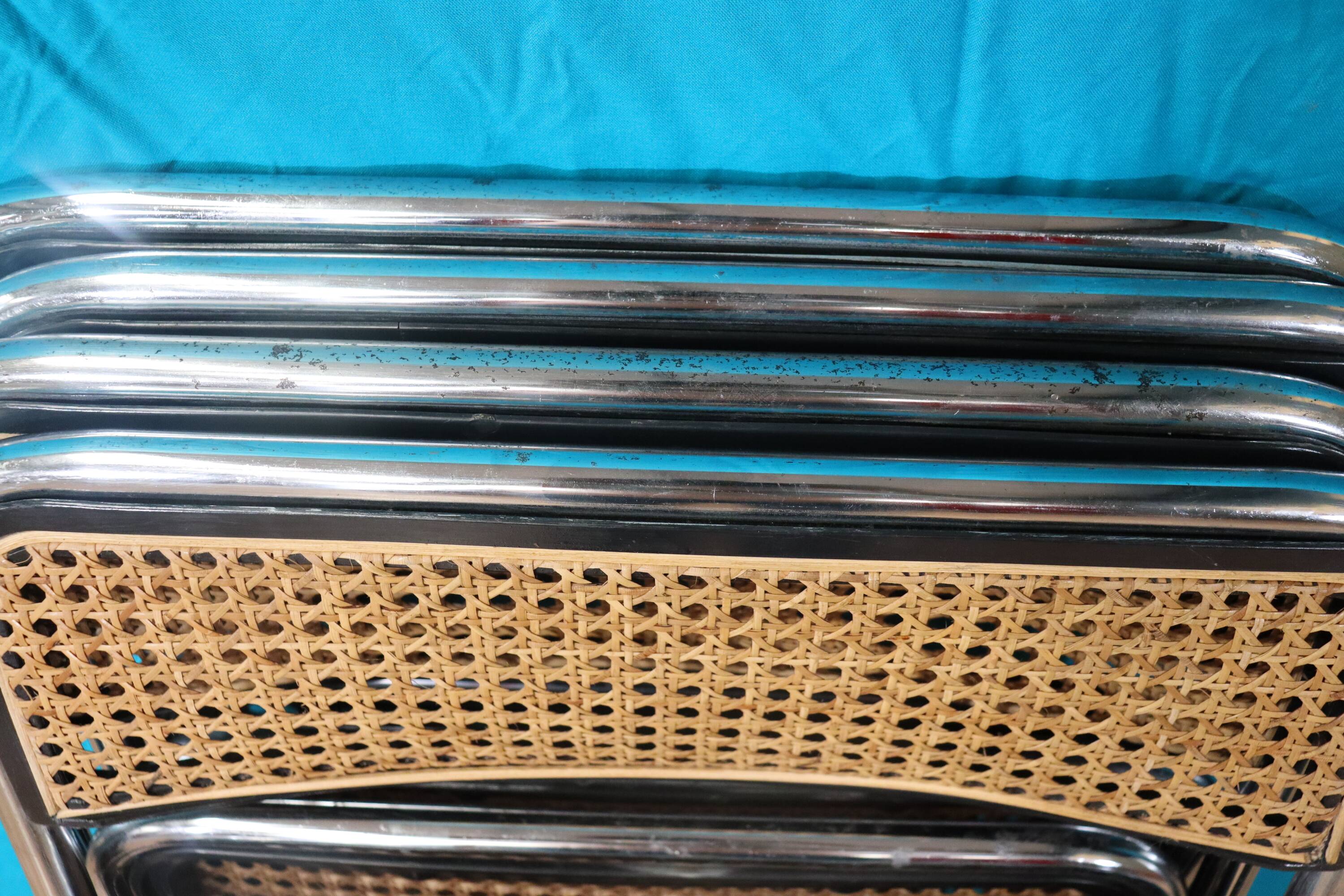 Series 4 folding cane chairs