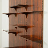 Poul Cadovius rosewood wall unit with back panels Cado, Denmark, 1960s