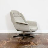 Customizable Large Plywood Swivel Lounge Chair, 1970s,