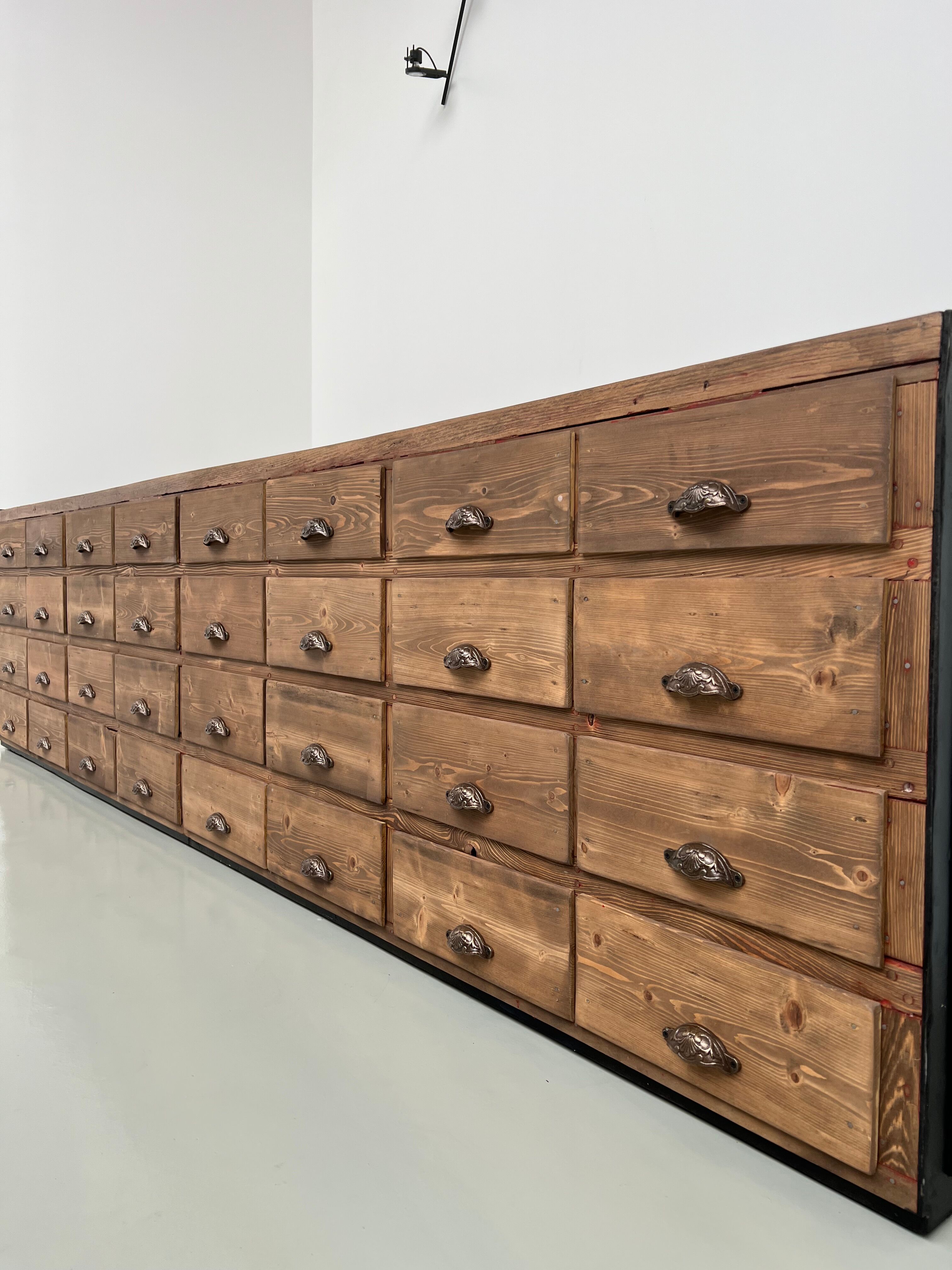 Very large craft furniture with 32 drawers