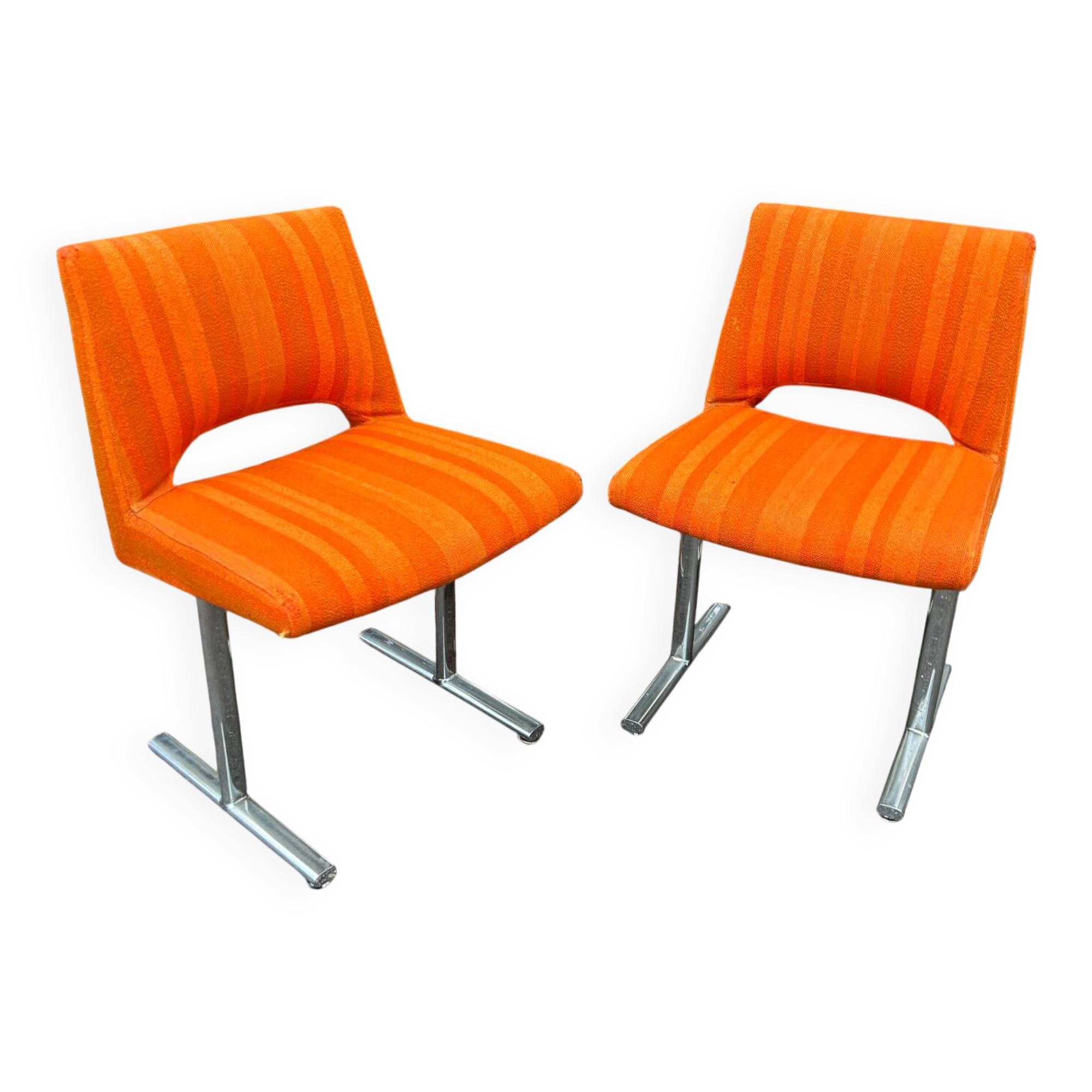 Paire de chaises Georges Frydman