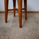 Paire de tabourets anglais du milieu du siècle avec rembourrage neuf