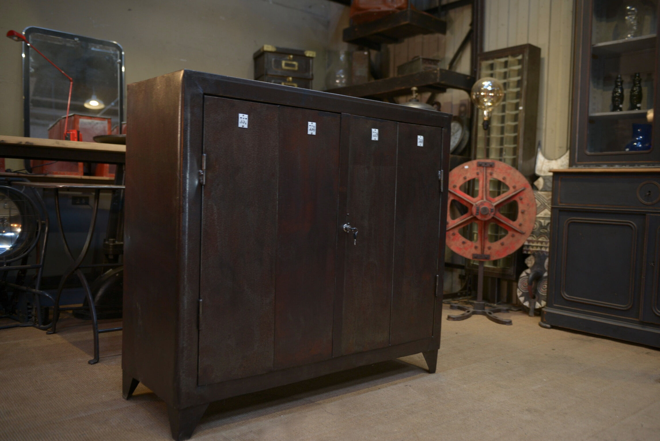 Industrial metal sideboard furniture 1950