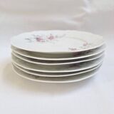 6 porcelain dessert plates