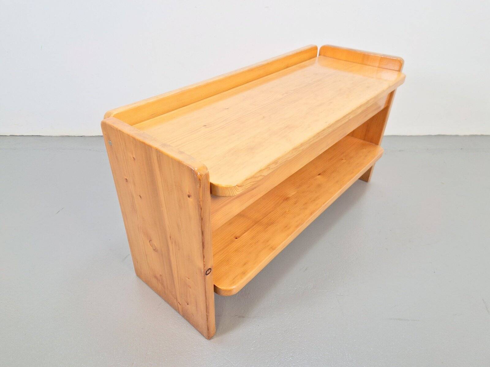 Vintage Pine Storage Bench, France, 1970s