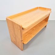 Vintage Pine Storage Bench, France, 1970s