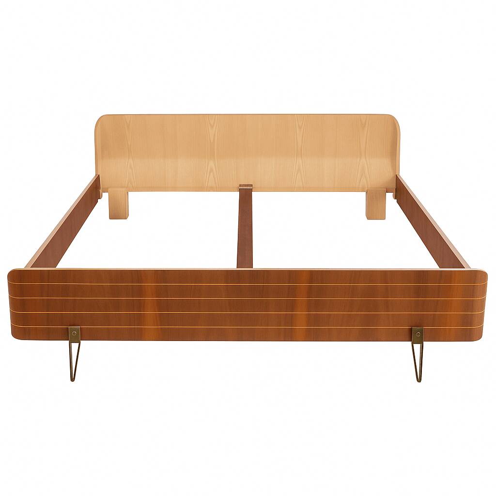 Vintage design double bed, 50s 60s