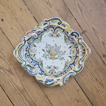 Desvres earthenware plate - Model 1709
