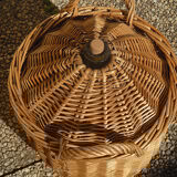 Demijohn covered with wicker
