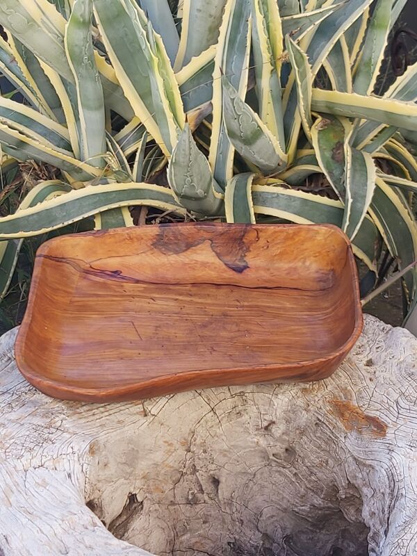Coupe vide poche en olivier vintage