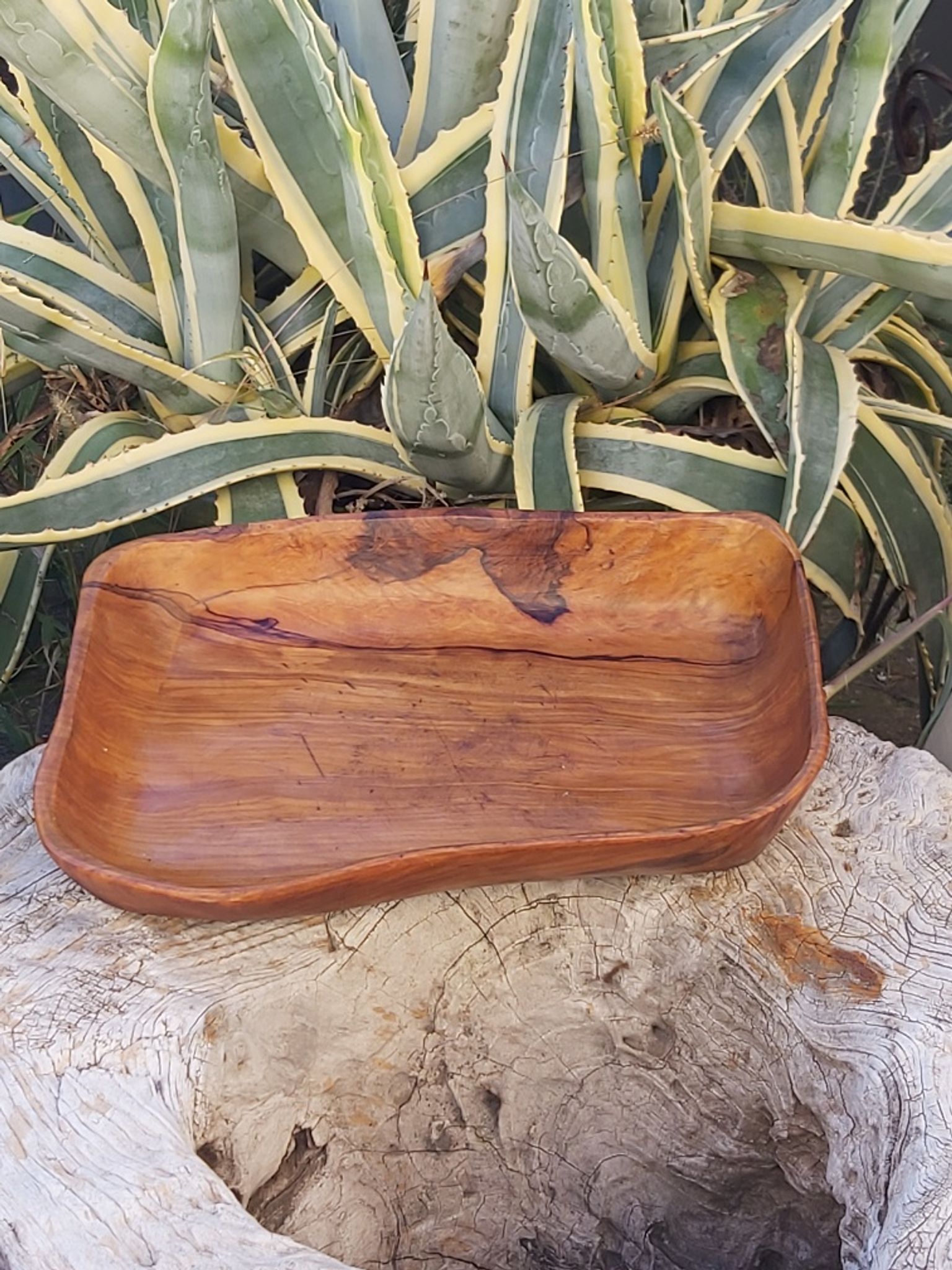 Coupe vide poche en olivier vintage