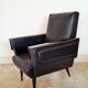 Black armchair of the 1950s