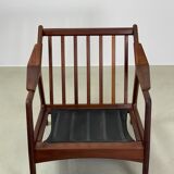 Danish easy chair in afromosia by Brockmann Petersen for Randers, 1960s