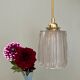 Vintage holophane glass globe lamp