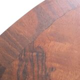 Rare mid-century walnut side table / coffee table with shelf by Jørgen Aakjær Jørgensen for Møbelintarsia / Danish modern design / 1960s