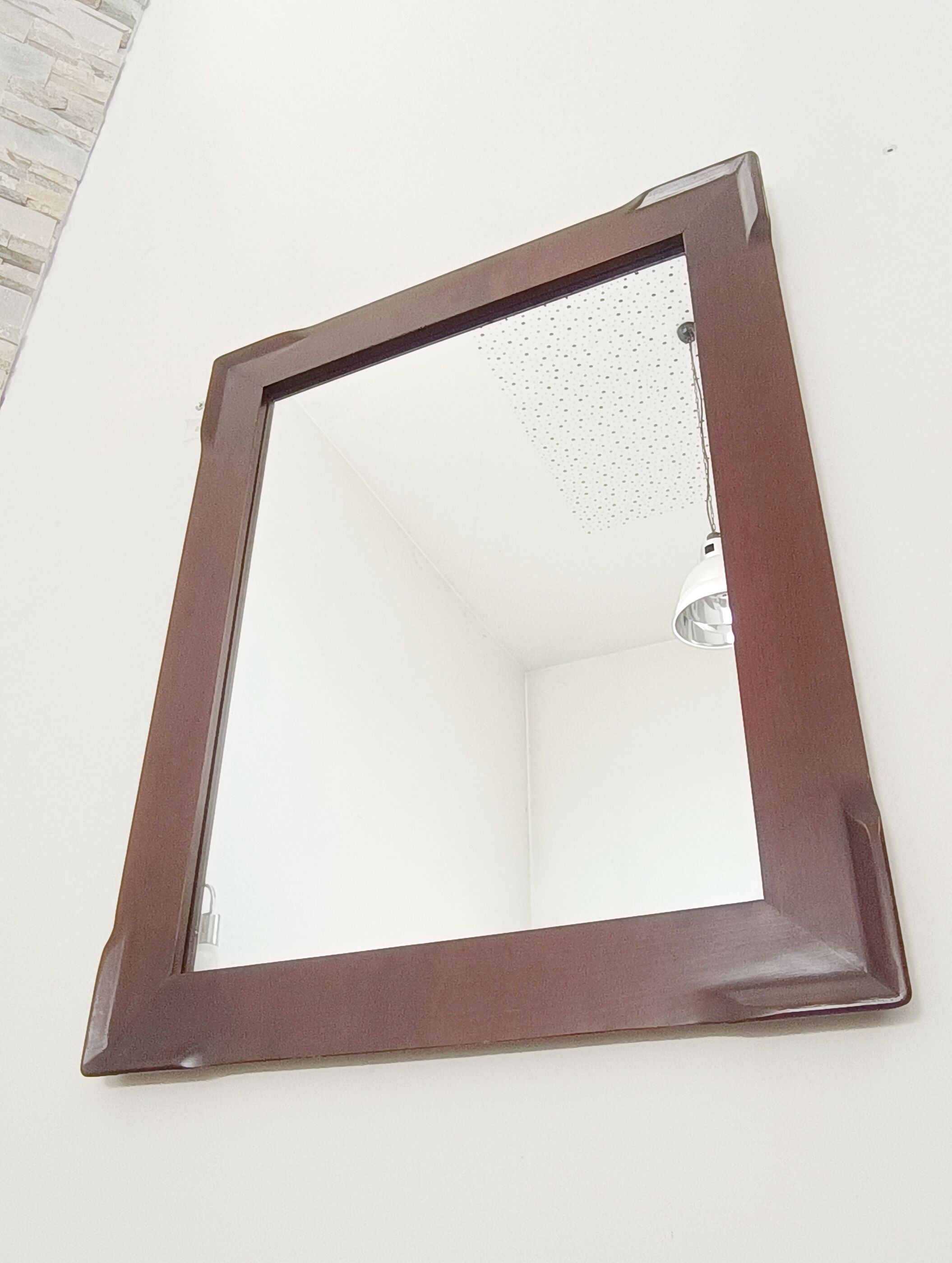 Large mirror in solid cherry wood