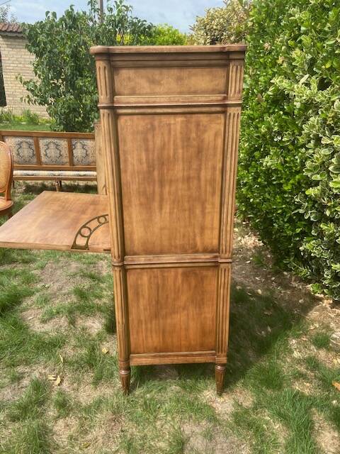 Secretary with a Walnut Drop Leaf