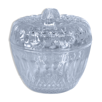 50s sugar bowl in cut glass - Vintage sugar bowl