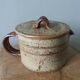 Puisaye stoneware teapot kettle pitcher signed Jean-Pierre Prud'homme
