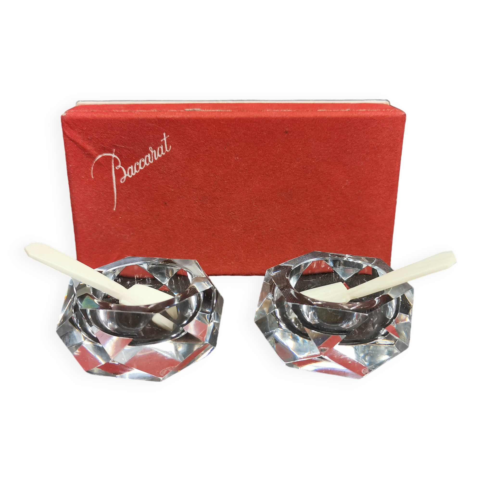 BACCARAT - Paire de Salerons en Cristal