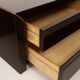 Pair of African rosewood and brass bedside tables for Fratelli Turri