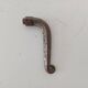 19th-century antique door handle in forged steel