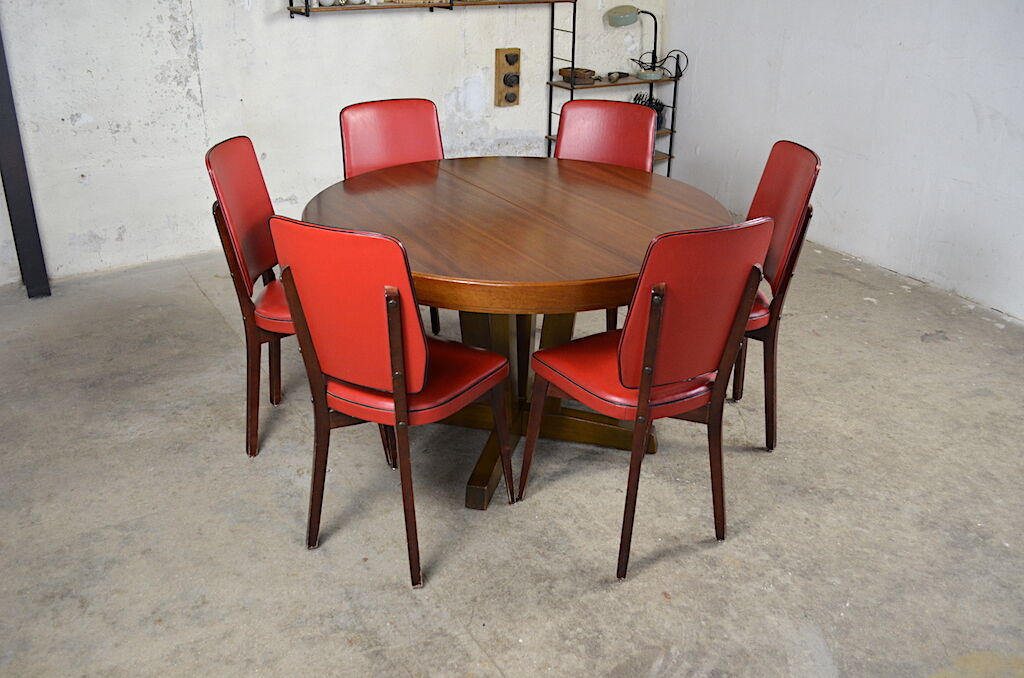 Vero meal table in vintage walnut 1960