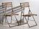 Antique folding garden chairs (c.1920). Set of 2 pieces.