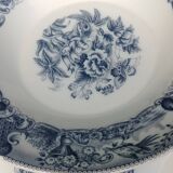 Set of eight hollow plates of the rivanel brand france baroque décor