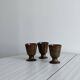 Lot de 3 petits mugs en céramique émaillée