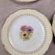Set of 10 vintage dessert plates L’amandinoise Coopélia