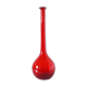 Italian red blown glass bottle EMPOLI