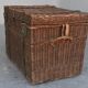 Travel trunk 1900 in wicker