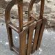 old sled sleigh Alsace Christmas decoration DAVOS style Wood 1900