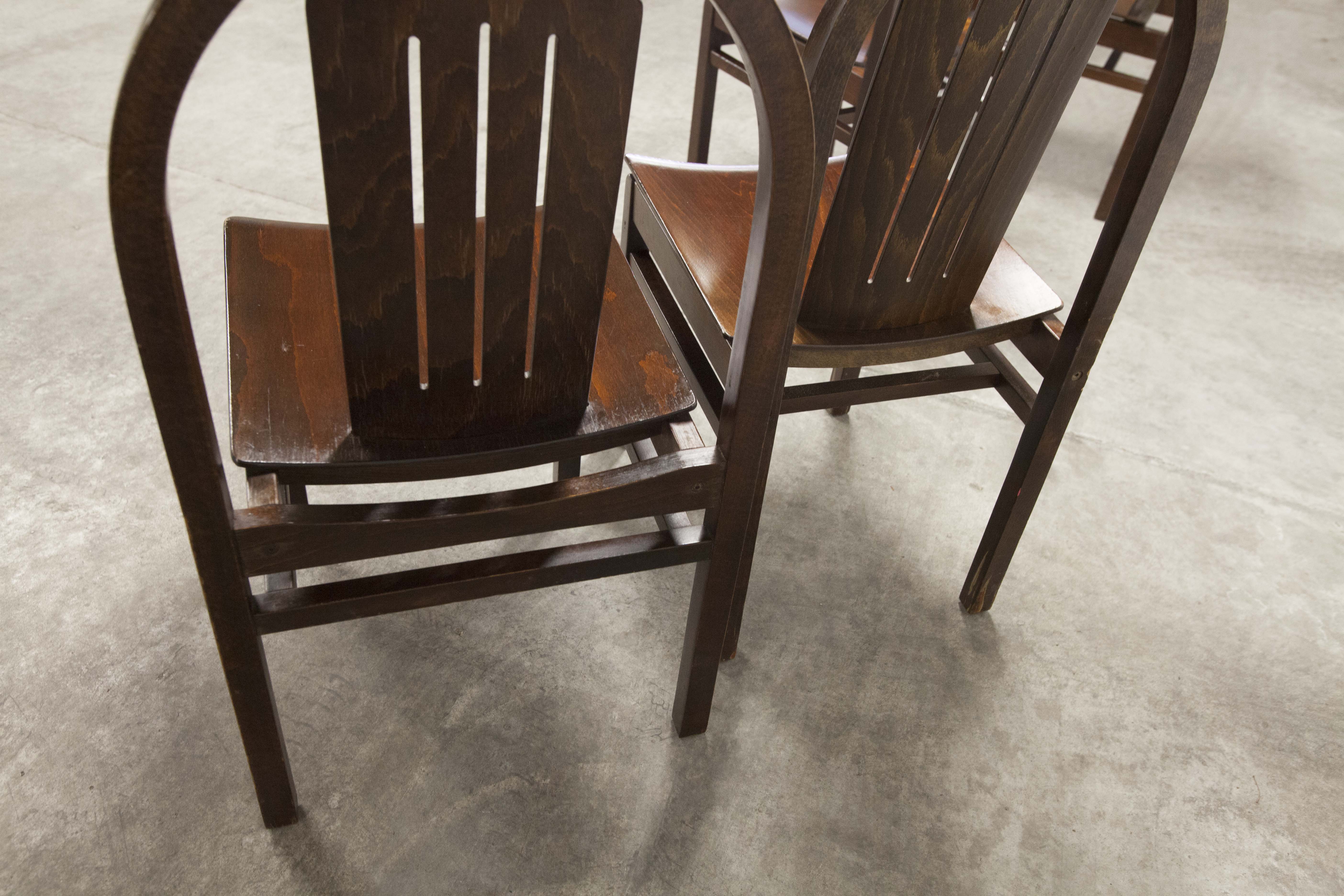 Lot of 4 chairs Baumann model "Argos"