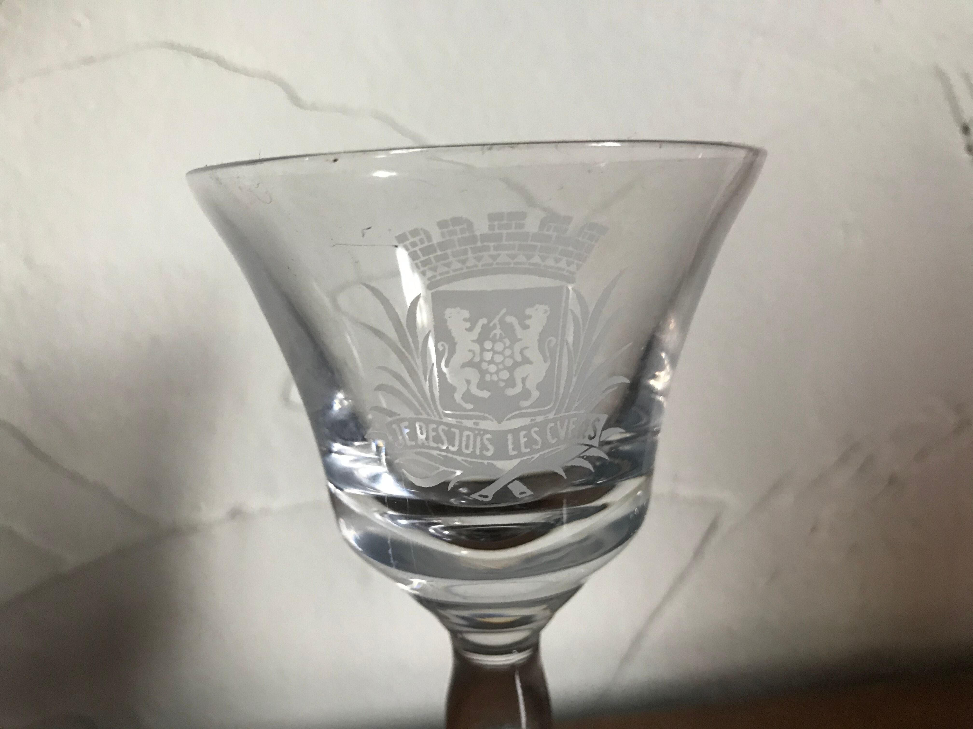Lot de 6 verres à Vouvray