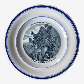 Assiette gien - les grandes chasses