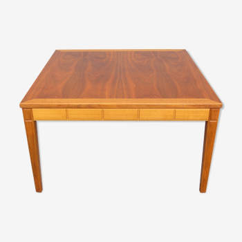 Table basse scandinave carrée en teck