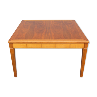 Scandinavian square teak coffee table
