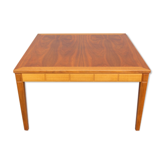 Table basse scandinave carrée en teck