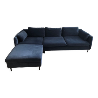 Made velvet corner sofa