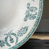 Flat ironstone plate from Givors